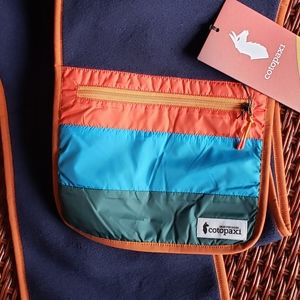 Cotopaxi Cozy Teca Fleece Scarf Blue with Pocket